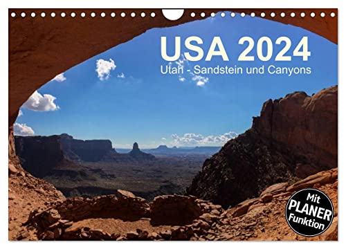 USA 2024 Utah - Sandstein und Canyons (Wandkalender 2024 DIN A4 quer), CALVENDO Monatskalender von CALVENDO