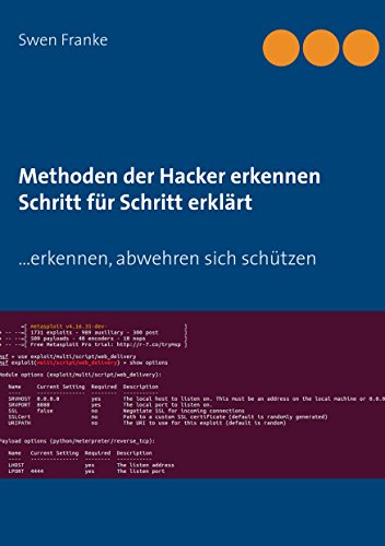 Methoden der Hacker erkennen. Schritt für Schritt erklärt: ... erkennen, abwehren sich schützen Methoden der Hacker erkennen. Schritt für Schritt erklärt: ... erkennen, abwehren sich schützen