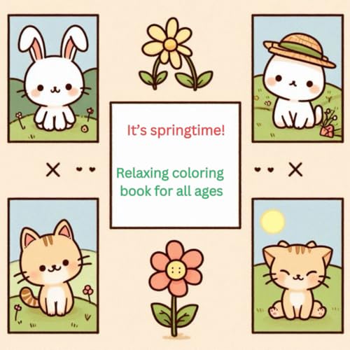 It's springtime!: Relaxing coloring book for all ages von Independently published
