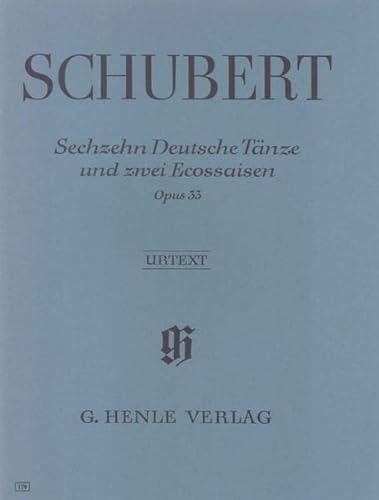 16 Deutsche Tänze und 2 Ecossaisen op. 33 D 783: Besetzung: Klavier zu zwei Händen (G. Henle Urtext-Ausgabe) von G. Henle Verlag