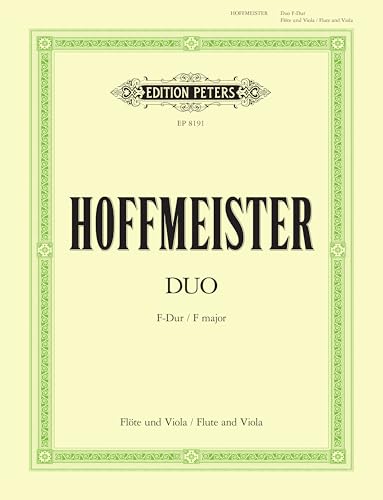 Hoffmeister: Duo in F (Flute and Viola) (EP8191)