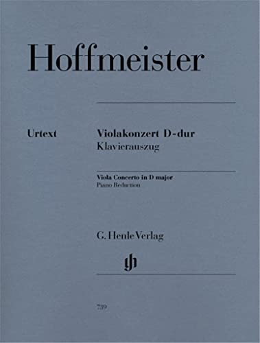 Violakonzert D-dur; Klavierauszug: Instrumentation: Viola and Piano, Viola Concertos (G. Henle Urtext-Ausgabe) von Henle, G. Verlag