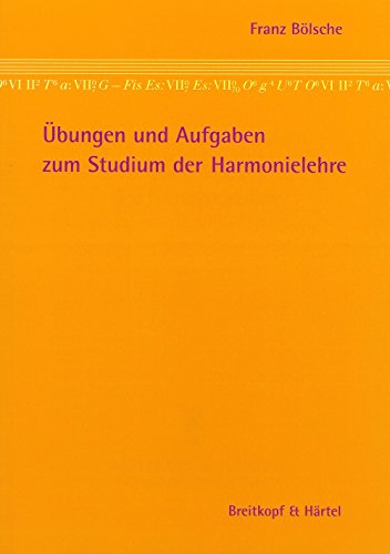Übungen und Aufgaben zum Studium der Harmonielehre (BV 12) von Breitkopf & Härtel