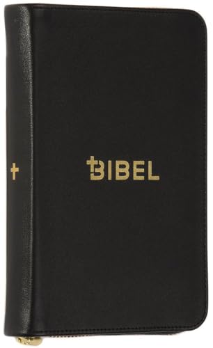 Die Bibel – Schlachter 2000 – Miniaturausgabe (Kalbsleder, flexibler Einband, schwarz, Goldschnitt, Reißverschluss)