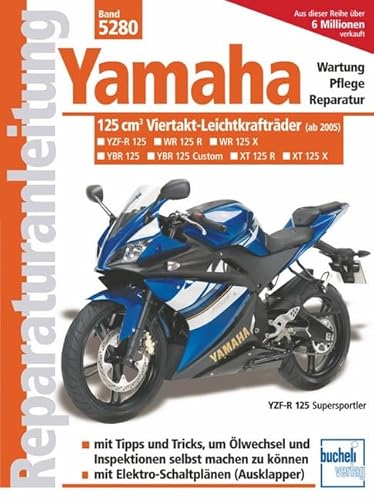 Yamaha 125-ccm-Viertakt-Leichtkrafträder ab Modelljahr 2005: YBR 125 (Allrounder), XT 125 R (Enduro), XT 125 X (Supermoto), YZF-R (Supersportler)