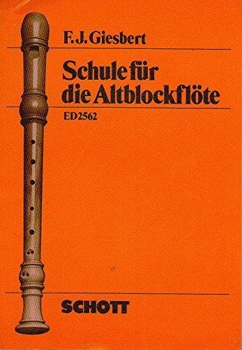 Schule für die Altblockflöte: Stützfingertechnik. Alt-Blockflöte.: Stützfingertechnik. Zugleich Duettbuch für Schüler und Lehrer. Anhang: Techn. Studien für die Solo-Blockflöte (Edition Schott)