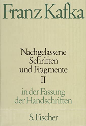 Nachgelassene Schriften und Fragmente II von FISCHER, S.