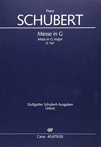 Messe in G (Klavierauszug): Erstausgabe nach den Klosterneuburger Stimmen D 167