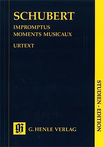 Impromptus + Moments Musicaux. Studien-Edition: Besetzung: Klavier zu zwei Händen (Studien-Editionen: Studienpartituren) von HENLE VERLAG