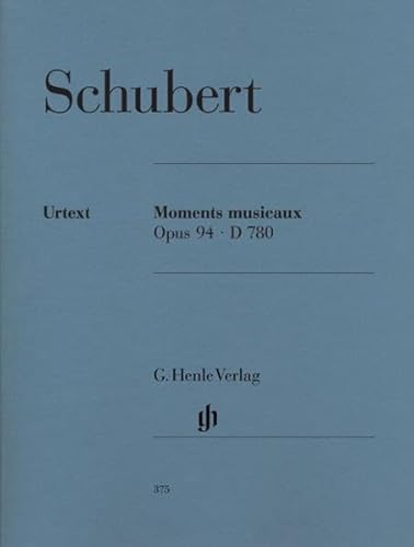 Moments musicaux op. 94 D 780. Klavier: Besetzung: Klavier zu zwei Händen (G. Henle Urtext-Ausgabe) von G. Henle Verlag