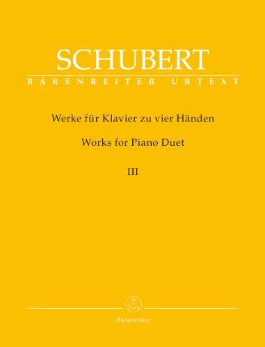 SCHUBERT - Obras Completas 3º para Piano a 4 manos (Urtext) (Litschauer/Aderhold)
