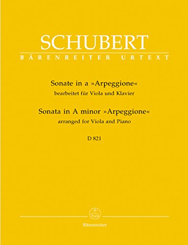 Sonate für Viola und Klavier a-Moll D 821 "Arpeggione". Spielpartitur(en), Stimme(n)