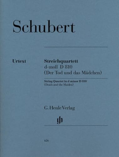 Streichquartett ''Der Tod und das Mädchen'' d-moll D 810; 2 Vl, Va + Vc: Besetzung: Streichquartette (G. Henle Urtext-Ausgabe) Streichquartett ''Der Tod und das Mädchen'' d-moll D 810; 2 Vl, Va + Vc: Besetzung: Streichquartette (G. Henle Urtext-Ausgabe)