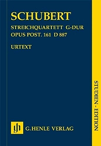 Streichquartett G-dur op. post. 161 D 887. Studien-Edition: Besetzung: Streichquartette (Studien-Editionen: Studienpartituren)