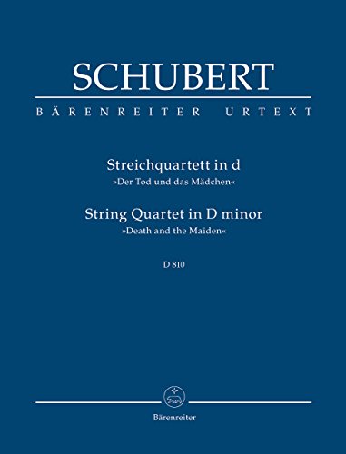 Streichquartett d-Moll D 810 <i>Der Tod und das Mädchen</i>. BÄRENREITER URTEXT. Studienpartitur, Urtextausgabe von Baerenreiter Verlag