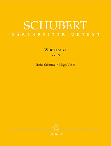 Winterreise op. 89 (Hohe Stimme). Singpartitur, Urtextausgabe von Bärenreiter-Verlag