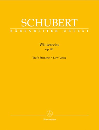 Winterreise op. 89: Tiefe Stimme. Vorwort von Walther Dürr über Entstehungsgeschichte und Quellenlage. Auf Grundlage der praktischen Gesamtausgabe sämtlicher Schuber-Lieder, Band 3 Winterreise op. 89: Tiefe Stimme. Vorwort von Walther Dürr über Entstehungsgeschichte und Quellenlage. Auf Grundlage der praktischen Gesamtausgabe sämtlicher Schuber-Lieder, Band 3