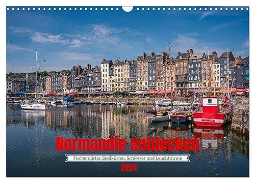 Normandie entdecken (Wandkalender 2024 DIN A3 quer), CALVENDO Monatskalender von CALVENDO