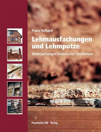 Lehmausfachungen und Lehmputze: Untersuchungen historischer Strohlehme von Fraunhofer Irb Stuttgart