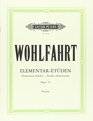 40 Elementar-Etüden für Violine solo op. 54 (Edition Peters) von Peters, C. F. Musikverlag