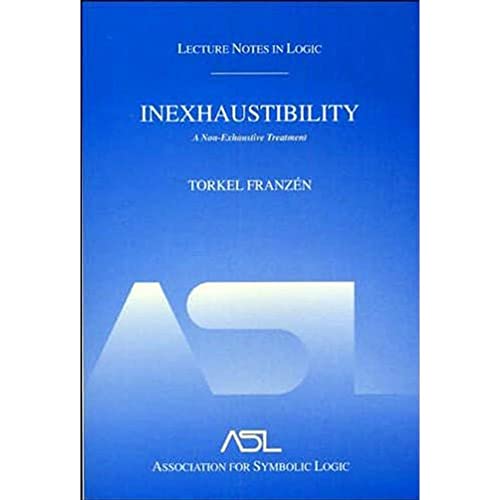 Inexhaustibility: A Non-Exhaustive Treatment (Lecture Notes in Logic, 16) von A K Peters/CRC Press