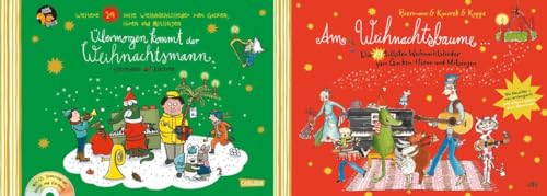 Weihnachtslieder: Übermorgen kommt der Weihnachtsmann + Am Weihnachtsbaume + 1 exklusives Postkartenset