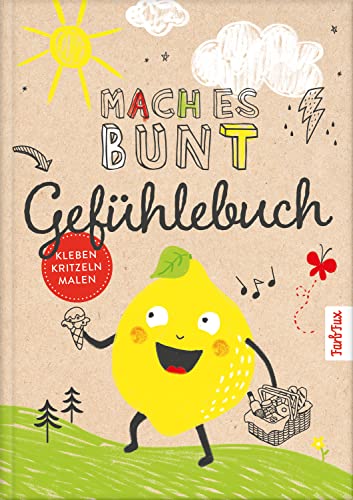 Mach es bunt Gefühlebuch: Das Tagebuch für mehr Achtsamkeit und ein gutes Gefühl | Mitmachbuch für Kinder ab 6 Jahre zum Gestalten und Erinnern von NOVA MD