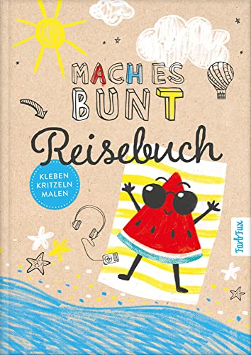 Mach es bunt Reisebuch: Das besondere Reisetagebuch fürs Handgepäck | Urlaub am Meer für bis zu 3 Wochen zum Gestalten und Erinnern | Mitmachbuch für die Ferien ab 6 Jahre | mit praktischen Leseband von NOVA MD