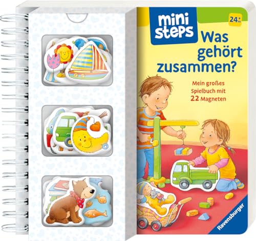ministeps: Was gehört zusammen?: Mein großes Spielbuch mit 22 Magneten. Ab 24 Monate