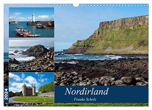 Nordirlands Highlights (Wandkalender 2024 DIN A3 quer), CALVENDO Monatskalender von CALVENDO