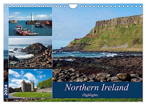 Northern Ireland (Wandkalender 2024 DIN A4 quer), CALVENDO Monatskalender