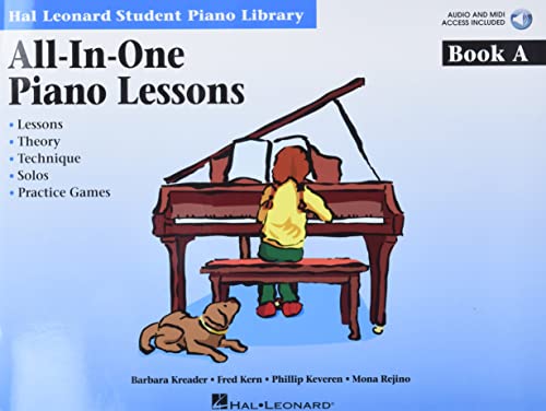 All-in-one Piano Lessons Book a: Lessons, Theory, Technique, Solos, and Practice Games (Hal Leonard Student Piano Library (Songbooks))
