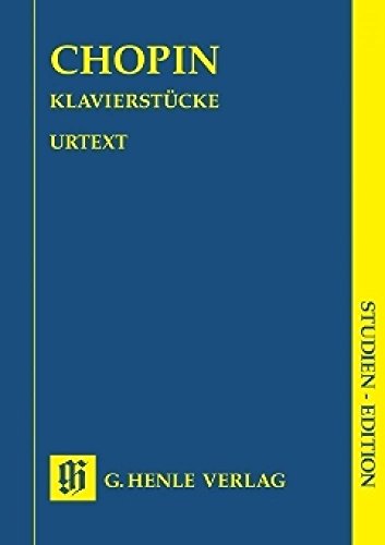 Klavierstuecke. Studien-Edition: Besetzung: Klavier zu zwei Händen (Studien-Editionen: Studienpartituren)