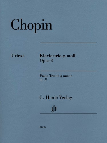 Klaviertrio g-moll op. 8: Besetzung: Klaviertrios (G. Henle Urtext-Ausgabe)