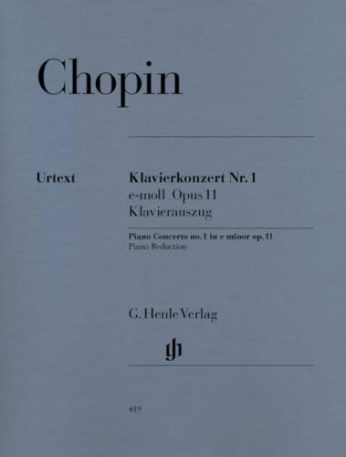 Konzert 1 E-Moll Op 11 Klav Orch. Klavier, Klavier zu 4 Händen: Instrumentation: 2 Pianos, 4-hands, Piano Concertos (G. Henle Urtext-Ausgabe) Konzert 1 E-Moll Op 11 Klav Orch. Klavier, Klavier zu 4 Händen: Instrumentation: 2 Pianos, 4-hands, Piano Concertos (G. Henle Urtext-Ausgabe)