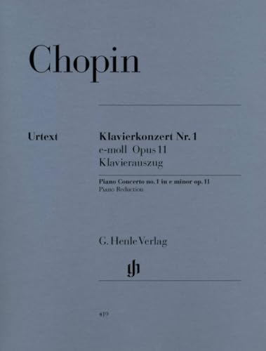 Konzert 1 E-Moll Op 11 Klav Orch. Klavier, Klavier zu 4 Händen: Instrumentation: 2 Pianos, 4-hands, Piano Concertos (G. Henle Urtext-Ausgabe) von Henle, G. Verlag