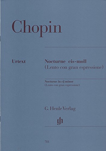 Nocturne cis-moll KK IVa, 16; Klavier zu zwei Händen: Besetzung: Klavier zu zwei Händen (G. Henle Urtext-Ausgabe) von G. Henle Verlag