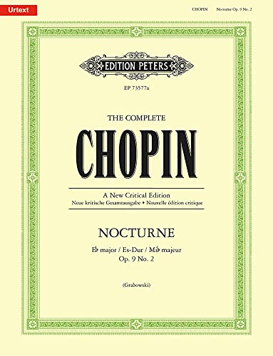Nocturne Es-Dur op. 9 Nr. 2 (mit Varianten): Partitur für Klavier (Complete Chopin - a New Critical Edition) von EDITION PETERS