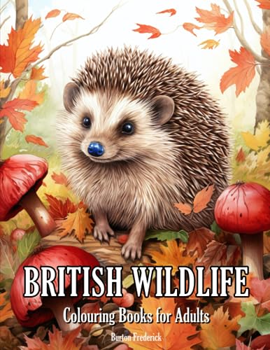 British Wildlife: Colouring Books for Adults with Red Deer, Barn Owl, Otters, and Much More von Independently published