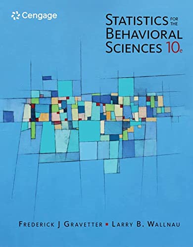 Statistics for the Behavioral Sciences (Mindtap Course List)