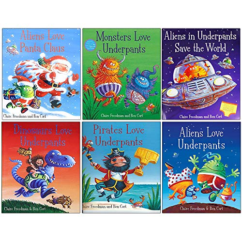 Aliens Love Underpants Collection Set 6 Books in Ziplock bag