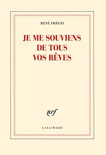 Je me souviens de tous vos rêves von GALLIMARD