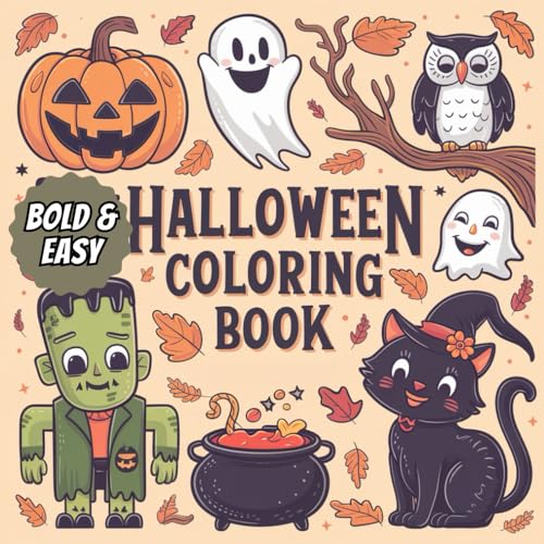 Halloween Coloring Book: Simple Designs for Kids, Teens Adults | Featuring 40 Bold & Easy Designs to Color and Enjoy Halloween Coloring Book: Simple Designs for Kids, Teens Adults | Featuring 40 Bold & Easy Designs to Color and Enjoy von Independently published