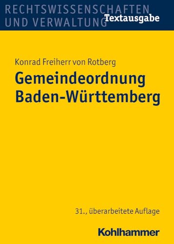 Gemeindeordnung Baden-Württemberg: Textausgabe