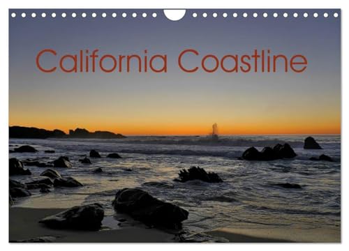 California Coasline (Wall Calendar 2025 DIN A4 landscape), CALVENDO 12 Month Wall Calendar: Landscape Photography of the coastline between Half Moon Bay and Big Sur von Calvendo