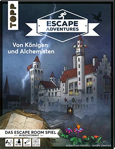 Escape Adventures – Von Königen und Alchemisten: Das ultimative Escape-Room-Erlebnis jetzt auch als Buch! Mit XXL-Mystery-Map für 1-4 Spieler. 90 Minuten Spielzeit Escape Adventures – Von Königen und Alchemisten: Das ultimative Escape-Room-Erlebnis jetzt auch als Buch! Mit XXL-Mystery-Map für 1-4 Spieler. 90 Minuten Spielzeit