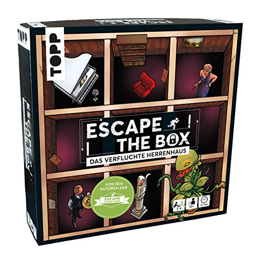 Escape The Box – Das verfluchte Herrenhaus: Das ultimative Escape-Room-Erlebnis als Gesellschaftsspiel!: 9 Rätsel-Räume in Einer Schachtel – für 1-4 Spieler – ab 10 Jahren von TOPP