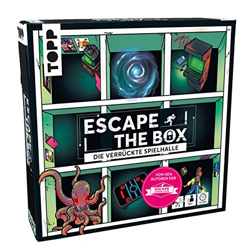 Escape The Box – Die verrückte Spielhalle: Das ultimative Escape-Room-Erlebnis als Gesellschaftsspiel!: 9 Rätsel-Räume in Einer Schachtel – für 1-4 Spieler – ab 10 Jahren