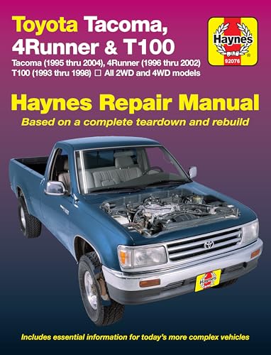 Toyota Tacoma (1995 thru 2004), 4Runner (1996 thru 2002) & T100 (1993 thru 1998): All 2WD and 4WD models (Haynes Manuals)