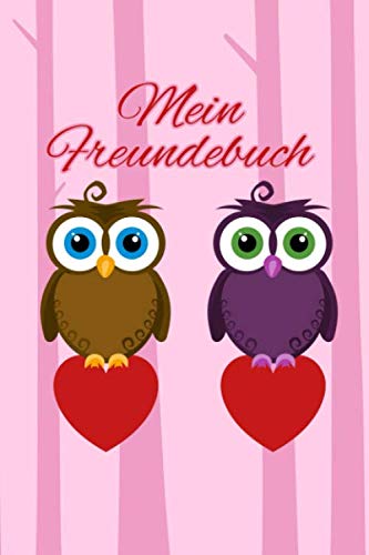 MEIN FREUNDEBUCH: Tolles Freundschaftsbuch für kleine Eulen | 110 Seiten zum Ausfüllen | Format 6x9 Zoll, DIN A5 | Soft Cover matt |